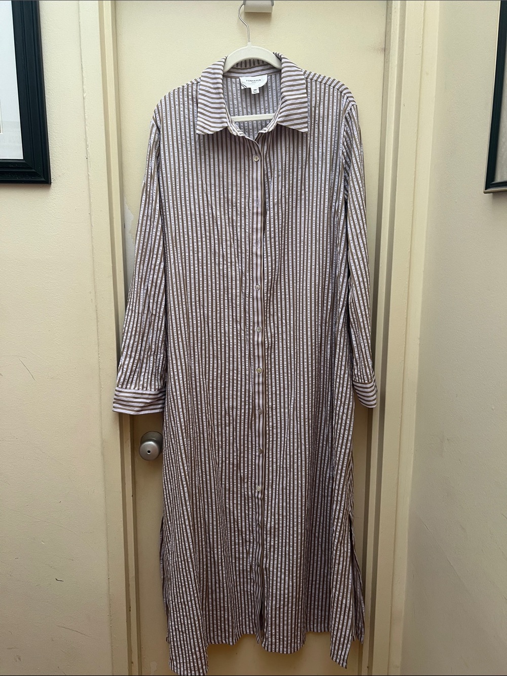 Pomander Place lilac stripe seersucker Griffin dress
